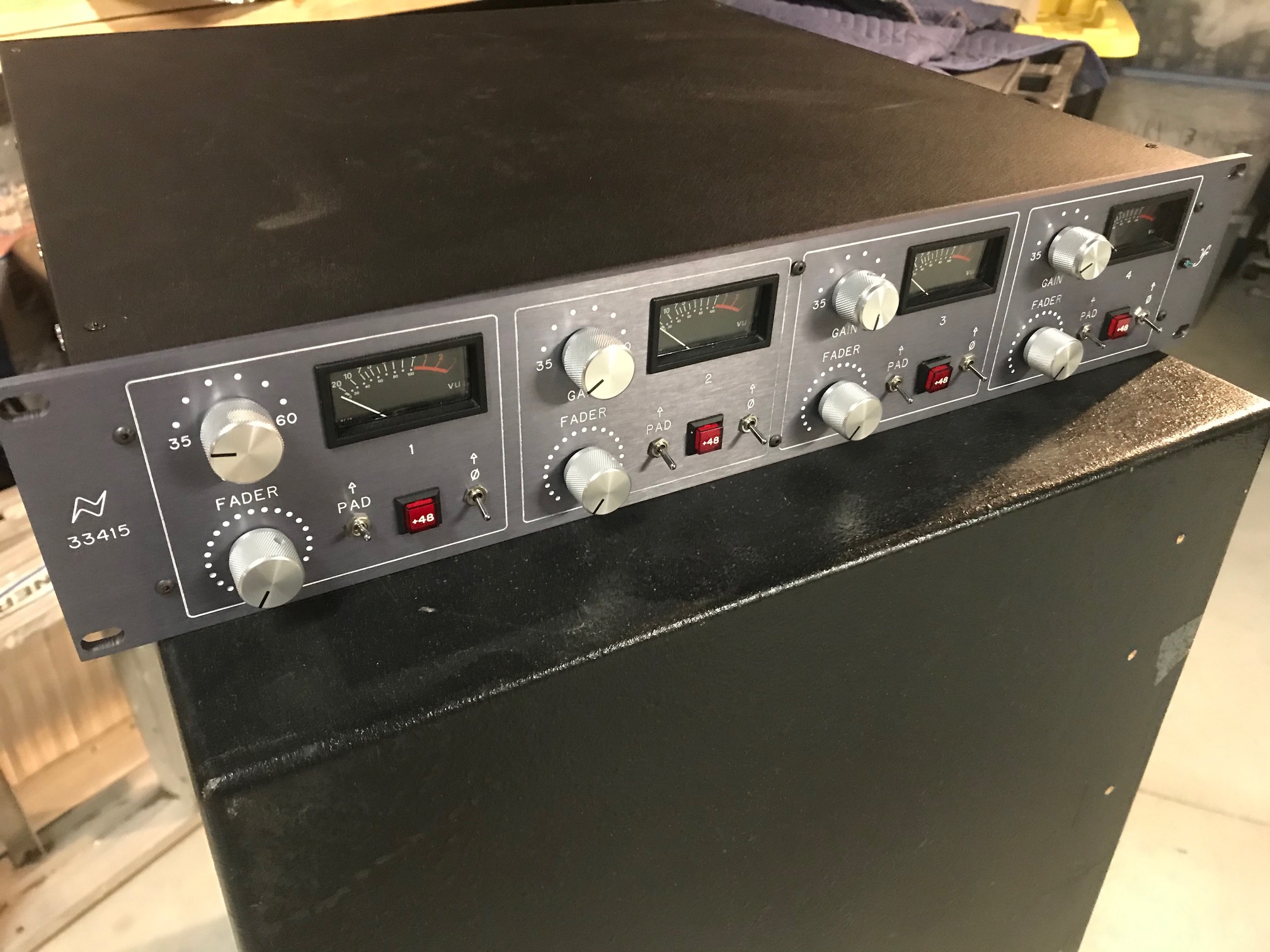 Neve Custom 4 Channel 3415 Mic Pre Rig