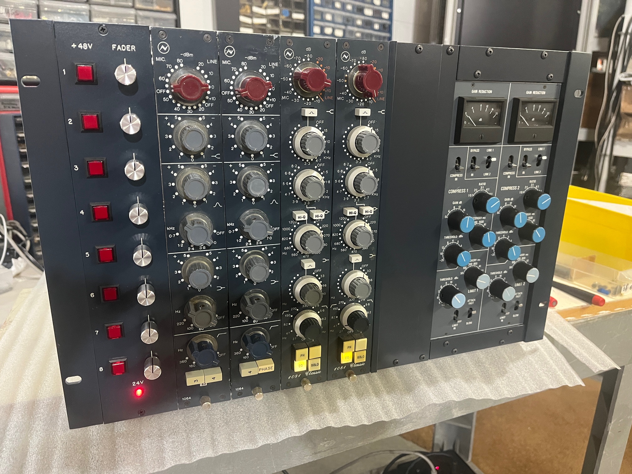 Valley Sound 8 channel Neve rack